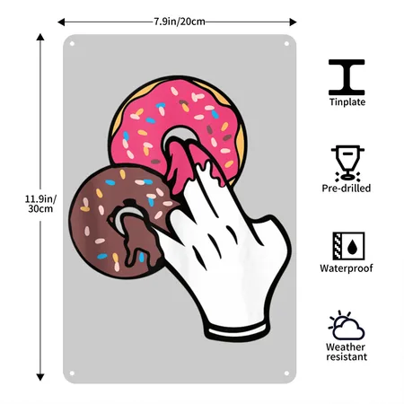 2 In The Pink 1 In The Stink Funny Dirty Humor Sh Heather Gray Metal Poster Wall Art Decor Sign