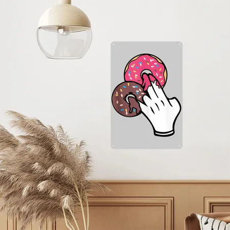 2 In The Pink 1 In The Stink Funny Dirty Humor Sh Heather Gray Metal Poster Wall Art Decor Sign