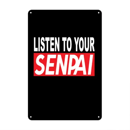 Anime Anime Merch Animes Anime Outfit Anime Black Metal Poster Wall Art Decor Sign