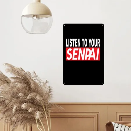 Anime Anime Merch Animes Anime Outfit Anime Black Metal Poster Wall Art Decor Sign