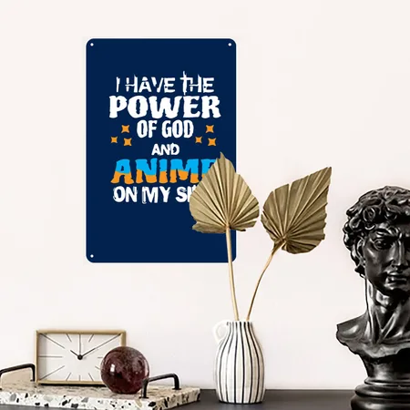 Anime Navy Metal Poster Wall Art Decor Sign