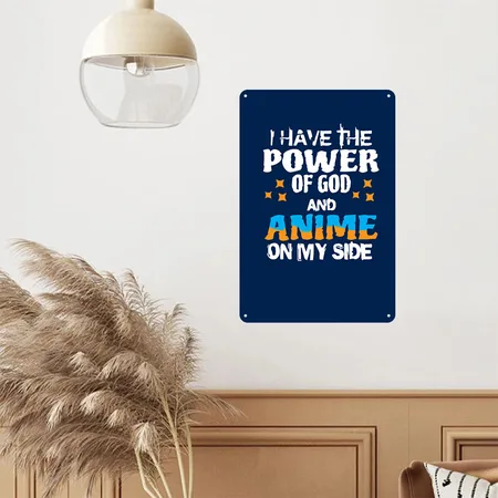 Anime Navy Metal Poster Wall Art Decor Sign
