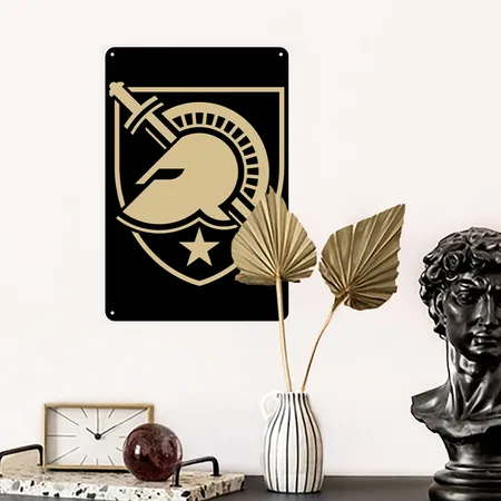 Army West Point Black Metal Poster Wall Art Decor Sign
