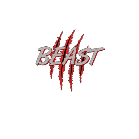 Beast / Beast & Beauty Duo Partner Look White Metal Poster Wall Art Decor Sign