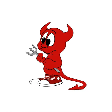 Beastie Freebsd Daemon White Metal Poster Wall Art Decor Sign