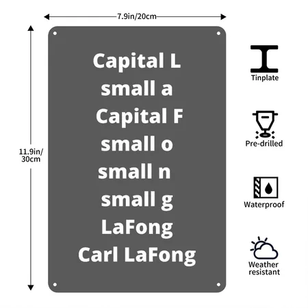 Carl Lafong Deep Heather Metal Poster Wall Art Decor Sign