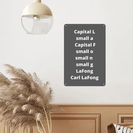 Carl Lafong Deep Heather Metal Poster Wall Art Decor Sign