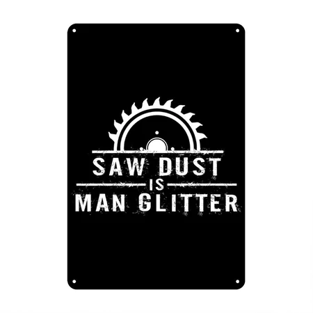 Carpenter Carpenter Black Metal Poster Wall Art Decor Sign