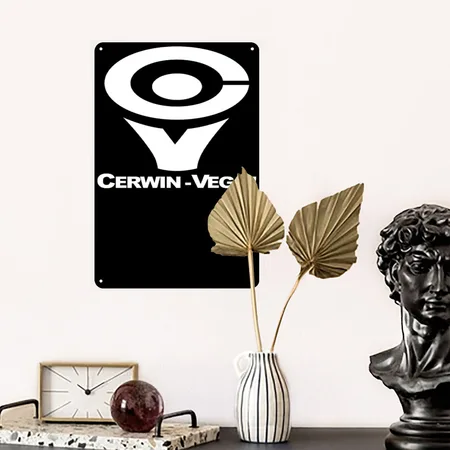 Cerwin Vega Black/white Metal Poster Wall Art Decor Sign