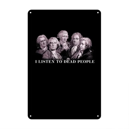 Classical Music Bach Gluck Beethoven Haydn Mozart Black Metal Poster Wall Art Decor Sign