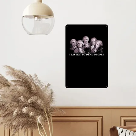 Classical Music Bach Gluck Beethoven Haydn Mozart Black Metal Poster Wall Art Decor Sign