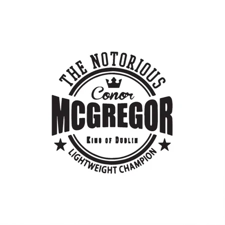 Conor Mcgregor Softball White Metal Poster Wall Art Decor Sign