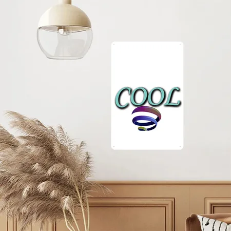 Cool Cool White Metal Poster Wall Art Decor Sign
