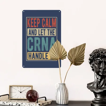Crna Retro Gift Heather Navy Metal Poster Wall Art Decor Sign