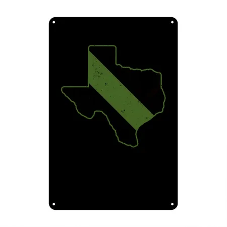 Customs Border Patrol Texas Park Ranger CBP Game Black Metal Poster Wall Art Decor Sign