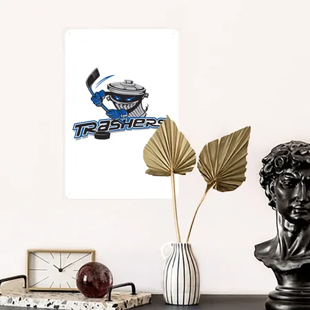 Danbury Trashers Merch White Metal Poster Wall Art Decor Sign