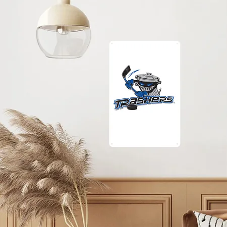 Danbury Trashers Merch White Metal Poster Wall Art Decor Sign