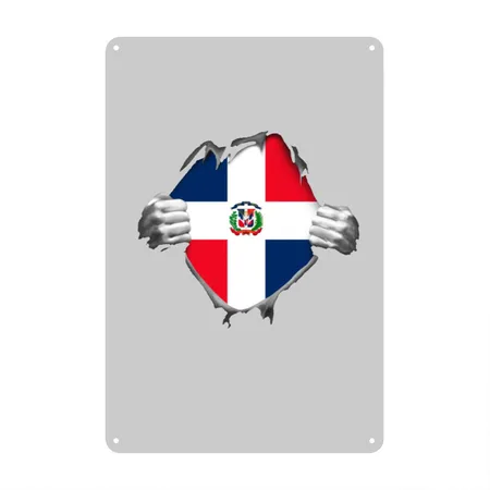 Dominican Heather Gray Metal Poster Wall Art Decor Sign