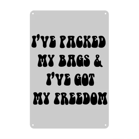 Got My Freedom, Kiszka Brothers Wagner GVF Heather Gray Metal Poster Wall Art Decor Sign