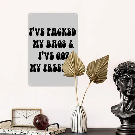 Got My Freedom, Kiszka Brothers Wagner GVF Heather Gray Metal Poster Wall Art Decor Sign