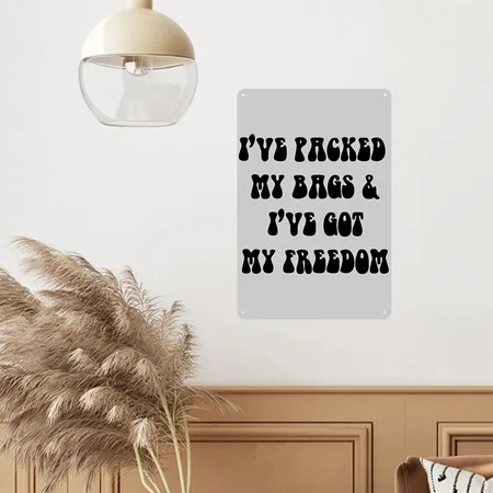 Got My Freedom, Kiszka Brothers Wagner GVF Heather Gray Metal Poster Wall Art Decor Sign