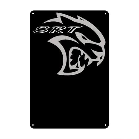 Hellcat Classic Black Metal Poster Wall Art Decor Sign
