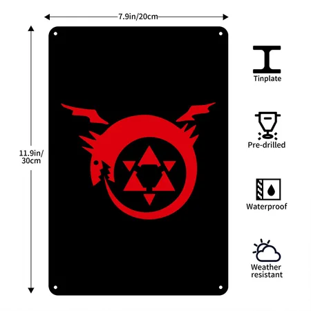 Homunculus Black Metal Poster Wall Art Decor Sign