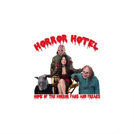 Horror Hotel Group White Matte Metal Poster Wall Art Decor Sign