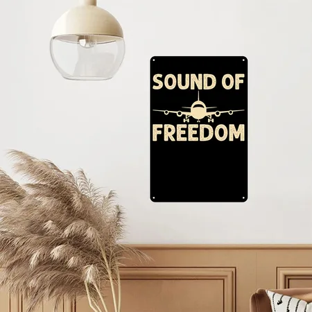 Jet Noise Sound Of Freedom Model Kit Builders Airc Black Metal Poster Wall Art Decor Sign
