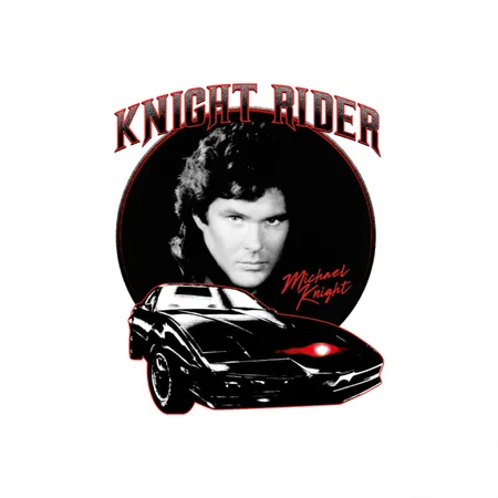 Knight Rider Michael Knight White Metal Poster Wall Art Decor Sign