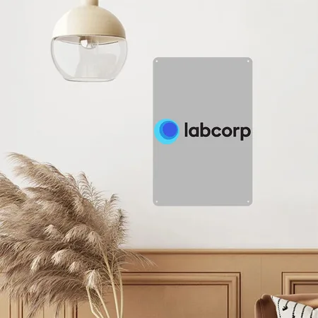 Labcorp Silver Metal Poster Wall Art Decor Sign