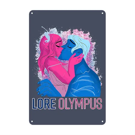 Lore Olympus Hoodie Unisex Merch Gift Navy Metal Poster Wall Art Decor Sign