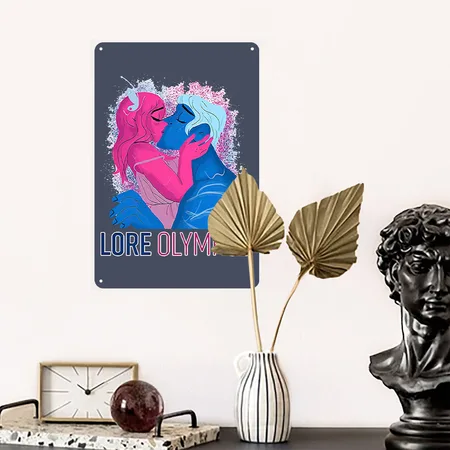 Lore Olympus Hoodie Unisex Merch Gift Navy Metal Poster Wall Art Decor Sign