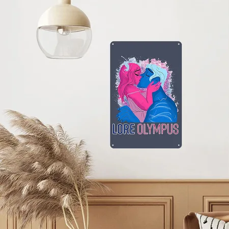 Lore Olympus Hoodie Unisex Merch Gift Navy Metal Poster Wall Art Decor Sign