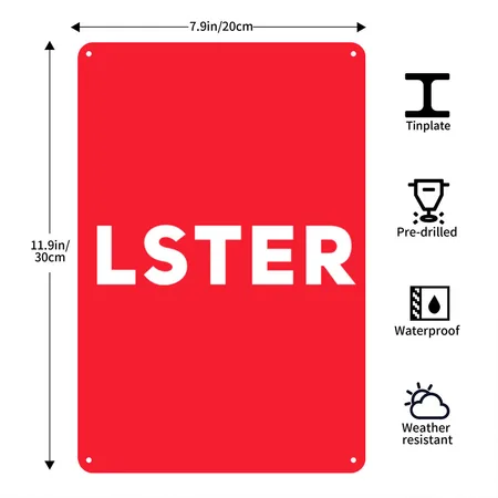 LSTER - Beetlejuice Spell Red Red Metal Poster Wall Art Decor Sign