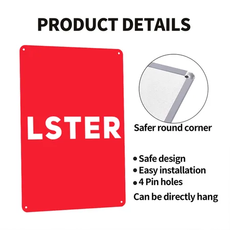 LSTER - Beetlejuice Spell Red Red Metal Poster Wall Art Decor Sign
