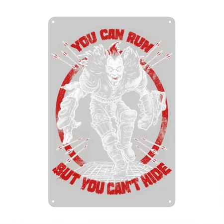 Mad Max - You Can Run But You Can't Hide Heather Gray Metal Poster Wall Art Decor Sign