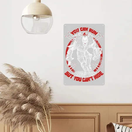 Mad Max - You Can Run But You Can't Hide Heather Gray Metal Poster Wall Art Decor Sign