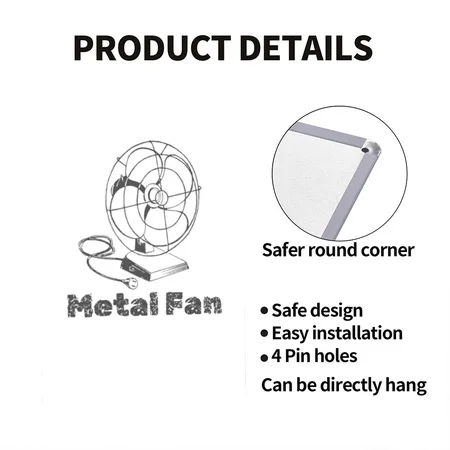 Metal Fan Humorous Heavy Metal White Metal Poster Wall Art Decor Sign