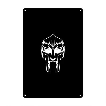MF Doom Black Metal Poster Wall Art Decor Sign