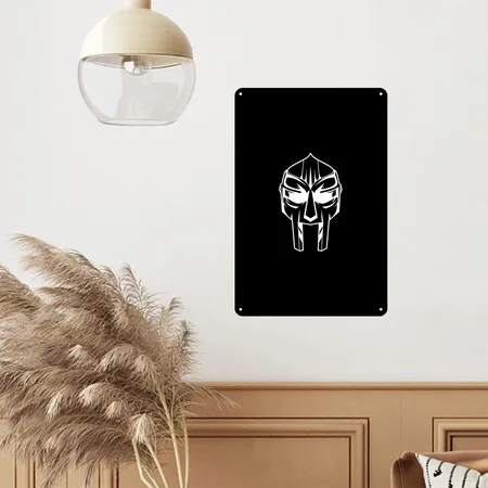 MF Doom Black Metal Poster Wall Art Decor Sign