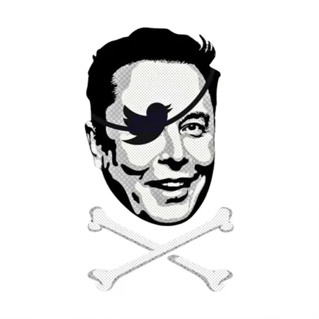 NO ELON! Round Anti-elon Musk Sticker White/black Metal Poster Wall Art Decor Sign