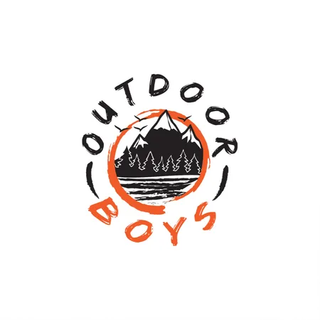 Outdoor Boys Logo White/black Metal Poster Wall Art Decor Sign