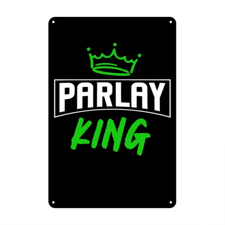 Parlays, Parlay, Sports Betting Black Metal Poster Wall Art Decor Sign