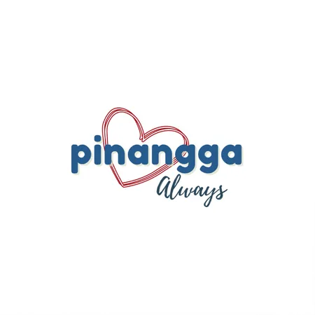 Pinangga Bisdak White/cobalt Blue Metal Poster Wall Art Decor Sign