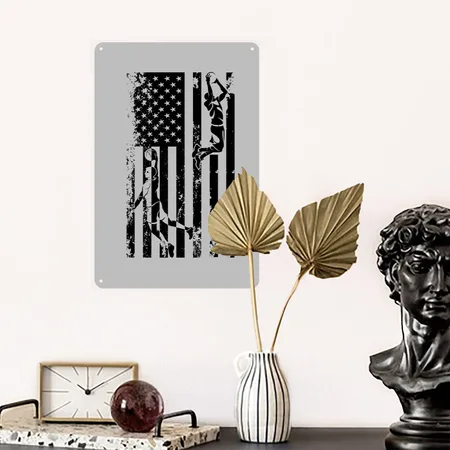 Player Basketball Heather Grey Metal Poster Wall Art Decor Sign