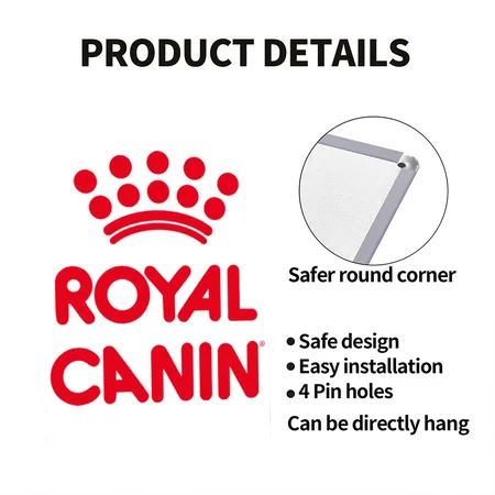 Royal Canin White Metal Poster Wall Art Decor Sign