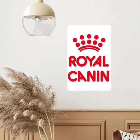 Royal Canin White Metal Poster Wall Art Decor Sign