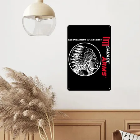 Savage Arms Black Metal Poster Wall Art Decor Sign