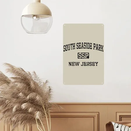 SSP Vintage B Khaki Metal Poster Wall Art Decor Sign